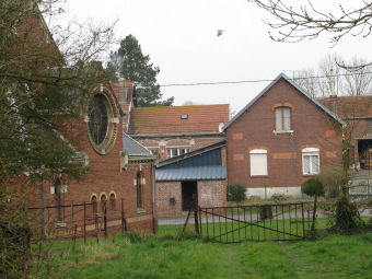 Mesnil - from the HQ field looking to the centre of the village - kb jpg