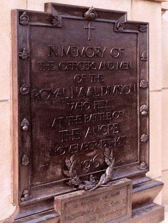 RND Memorial Beaucourt plaque - 42kB jpg
