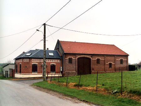 Mesnil - field containing 63/Div HQ - 33kB jpg