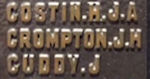 JH Crompton on the 42nd Battalion honour board, Brisbane - 5kB jpg
