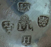 John Cromton's christening cup hall mark - kB jpg