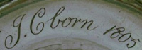 John Cromton's christening cup hall inscription - kB jpg