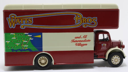 Watts Bros removal lorry model in maroon livery - 25kB jpg