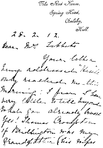 Harriett Wood's letter part 1 - 7kB gif