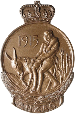 Gallipoli commemorative medallion - 74kB gif