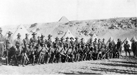 No 5 Platoon, 8/Bn at Mena Camp - 29kB jpg