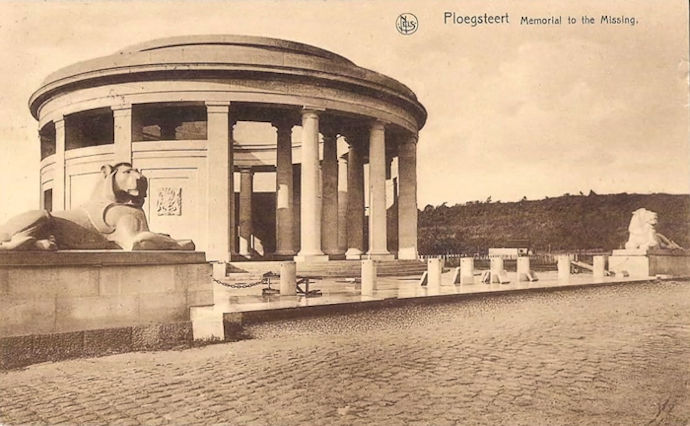 Ploegsteert Memorial to the Missing 1931 - 66Kb jpg