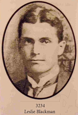 ARC photograph of Les Blackman c.1914 - 92Kb jpg