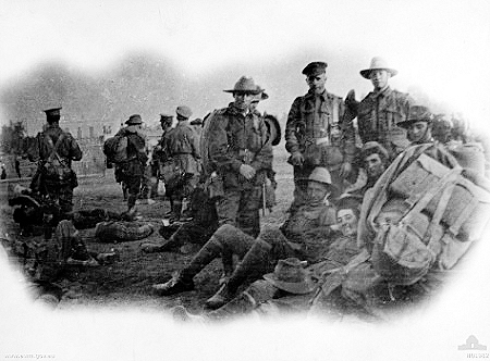 Members of 1st Div before departing 1916 - 100kB jpg