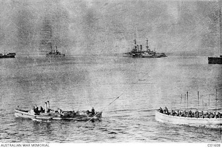 Landing at Anzac AWM C01608 - 37kB jpg