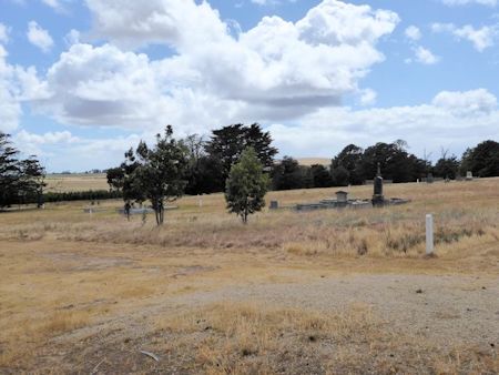 Cemetery looking north-east - 30kB jpg