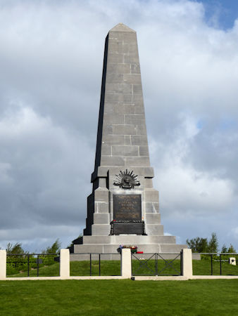 1st Division Memorial Pozieres - 24kB jpg