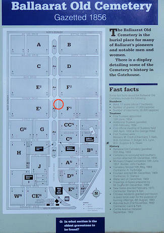 Ballarat Old Cemetery entrance - 37kB jpg