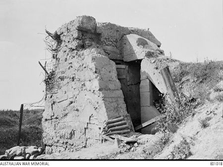 The German concrete fortress 16 September 1917 - 78kB jpg