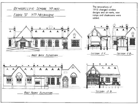 Plans for the original Errol Street School - 36kB jpg