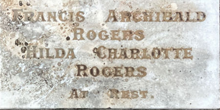 Rogers headstone - 30kB jpg