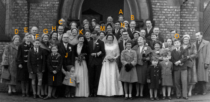 John Crompton and Valeria Buckley wedding 03 January 1959 - 50kB jpg