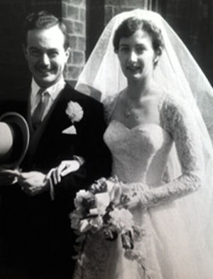 Wendy Crompton's wedding 1955 - 16kB jpg