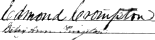 Edmond Crompton's signature - 10kB gif